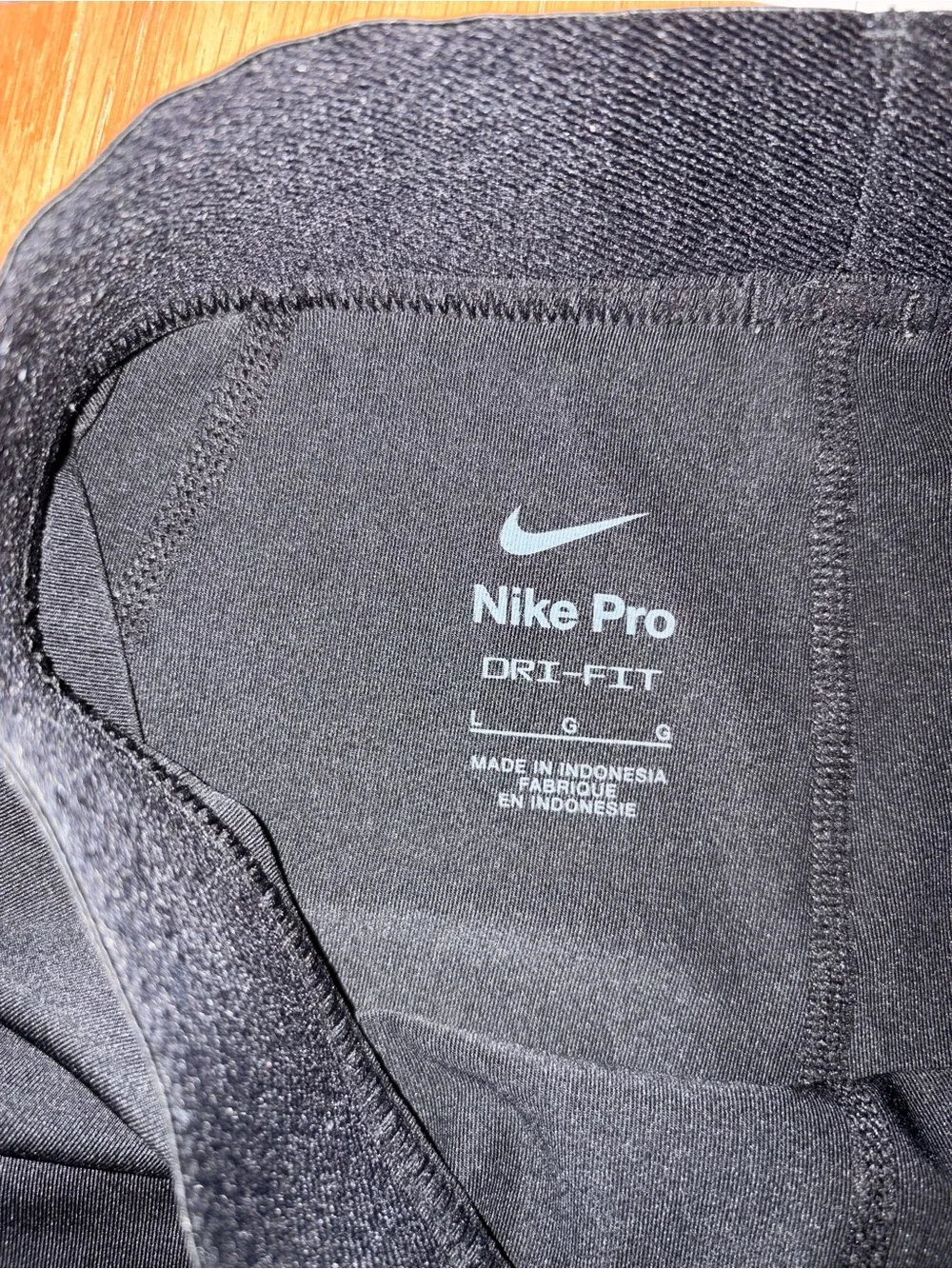 Nike Black Pro Boys' Compression Shorts with Gray Logo Waistband